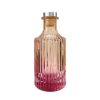 Geriffelter Duftdiffusor – Orange-Rosa ombre 200 ml – Silber – lackierte Diffusorflasche, Produktansicht