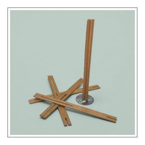 Kreuz-Holzdocht [8 x 100 mm] [Set 5 Stk.] – Detailansicht 1