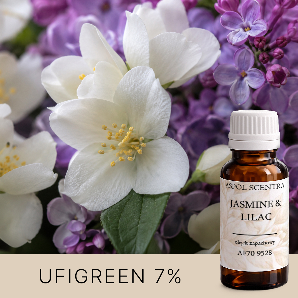 Jasmine & Lilac UFIGREEN Duftöl für Kerzen und Diffusoren – Detailansicht 1