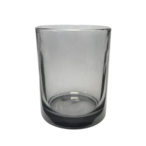 Kerzenglas K10 036 in Grau Transparent