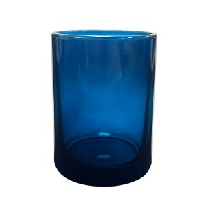 Kerzenglas K10 036 in Meeresblau