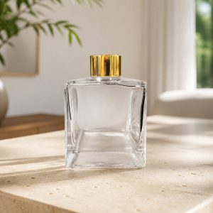 Quadratischer Duftdiffusor 200 ml – Gold – Produktfoto