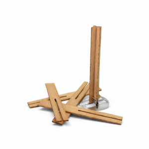 Kreuz-Holzdocht [8 x 60 mm] [Set 5 Stk.] – Produktansicht