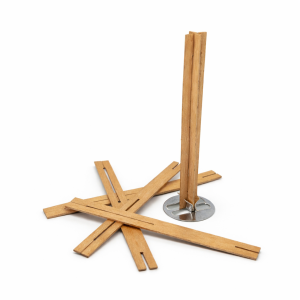 Kreuz-Holzdocht [8 x 100 mm] [Set 5 Stk.] – Produktansicht