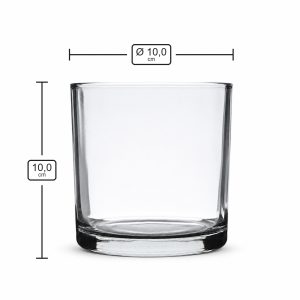 Kerzenglas 400 ml N10-003 – Maße