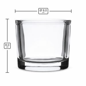 Kerzenglas 220 ml N10-007 – Maße