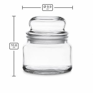 Kerzenglas 300 ml N10-010 – Maße