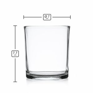 Kerzenglas 180 ml N10-012 – Maße