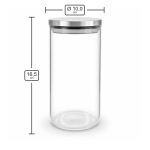 Kerzenglas 1000 ml N10-333 – Maße