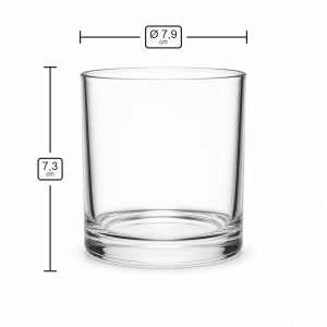 Kerzenglas 250 ml N10-416 – Maße