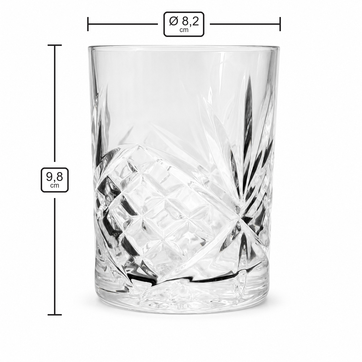 Kerzenglas 250 ml N10-466 – Maße