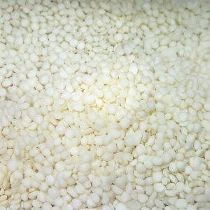 KeraSoy Pillar 4120 Sojawachs-Pellets in Nahaufnahme