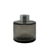 Runder Duftdiffusor Rauchschwarz Transparent 100 ml – Silber – Produktansicht
