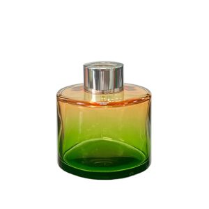 Runder Duftdiffusor Orange-Grün OMBRE 100 ml – Silber – Produktansicht