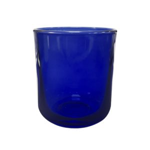 Kerzenglas K10 022 in Saphirblau Transparent