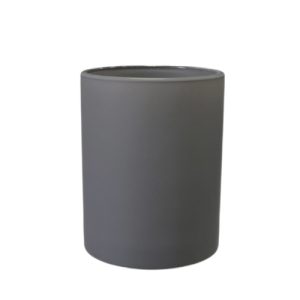 Kerzenglas K10 059 in Grau Matt