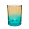 Kerzenglas K10 036 in Orange-Blau Ombre