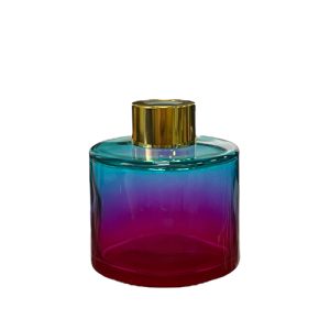 Runder Duftdiffusor Blau-Rosa OMBRE 100 ml – Gold – Produktansicht