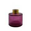 Runder Duftdiffusor Rosa Transparent 100 ml – Gold – Produktansicht