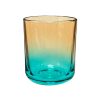 Kerzenglas K10 022 in Orange-Blau Ombre – Produktbild 1