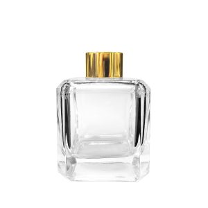 Quadratischer Cut-Corner-Duftdiffusor 150 ml – Gold – Produktansicht