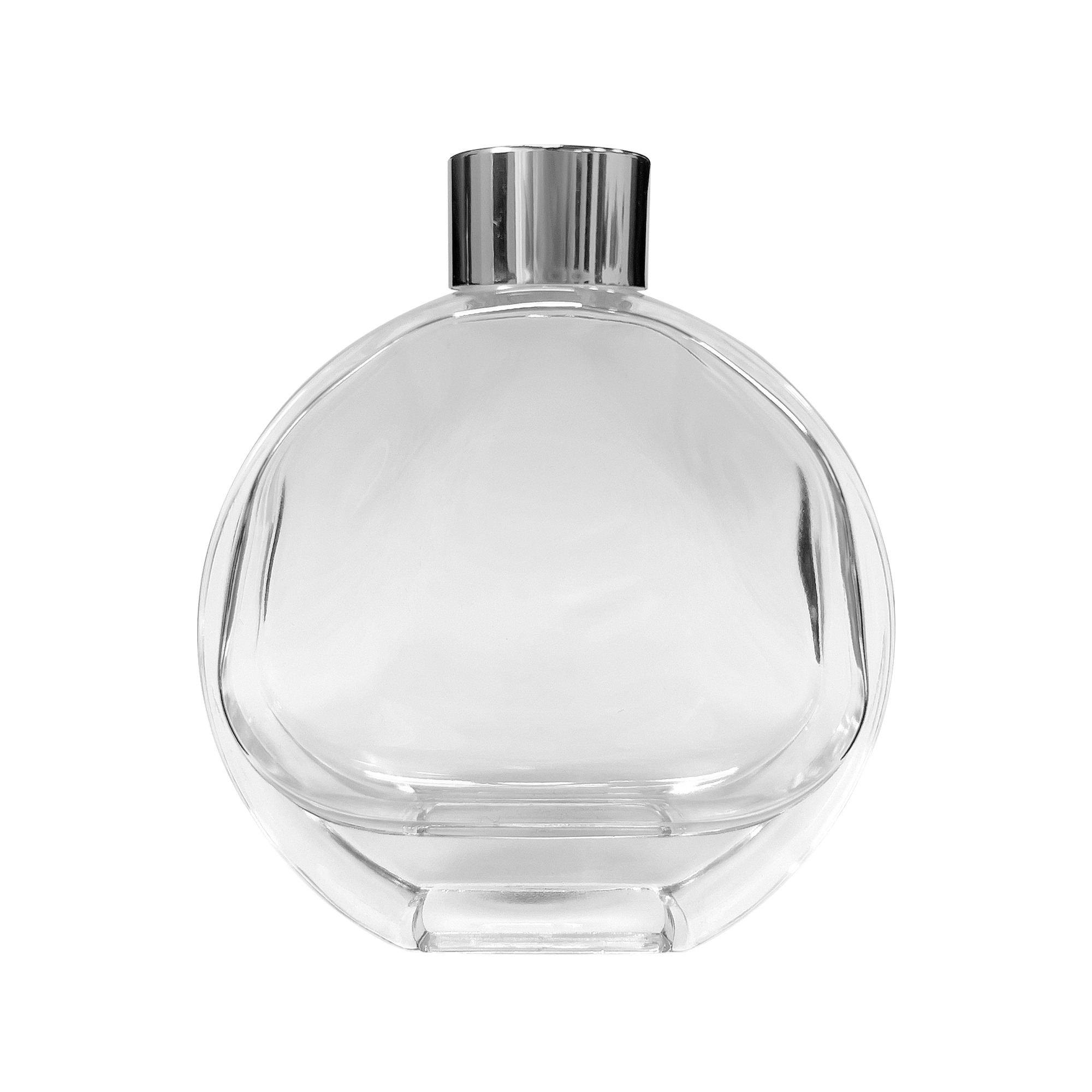 Flacher runder Duftdiffusor 200 ml – Silber – Produktansicht