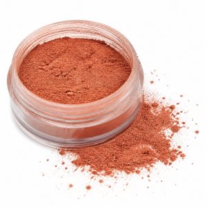 Perlglanzpigment Exterior Red Bronze Satin – Produktfoto im offenen Behälter auf weißem Hintergrund