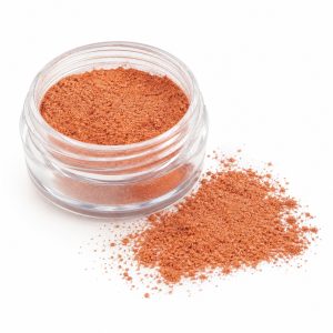 Perlglanzpigment Red Bronze Satin Pearl – Produktfoto im offenen Behälter auf weißem Hintergrund