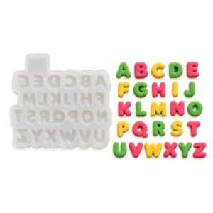 Silikonform Alphabet für Seifen und Kerzen - Produktansicht