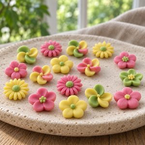 Silikonform für Seifen – Kleine Blüten