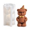 Silikonform für Seifen – Teddybär mit Mütze