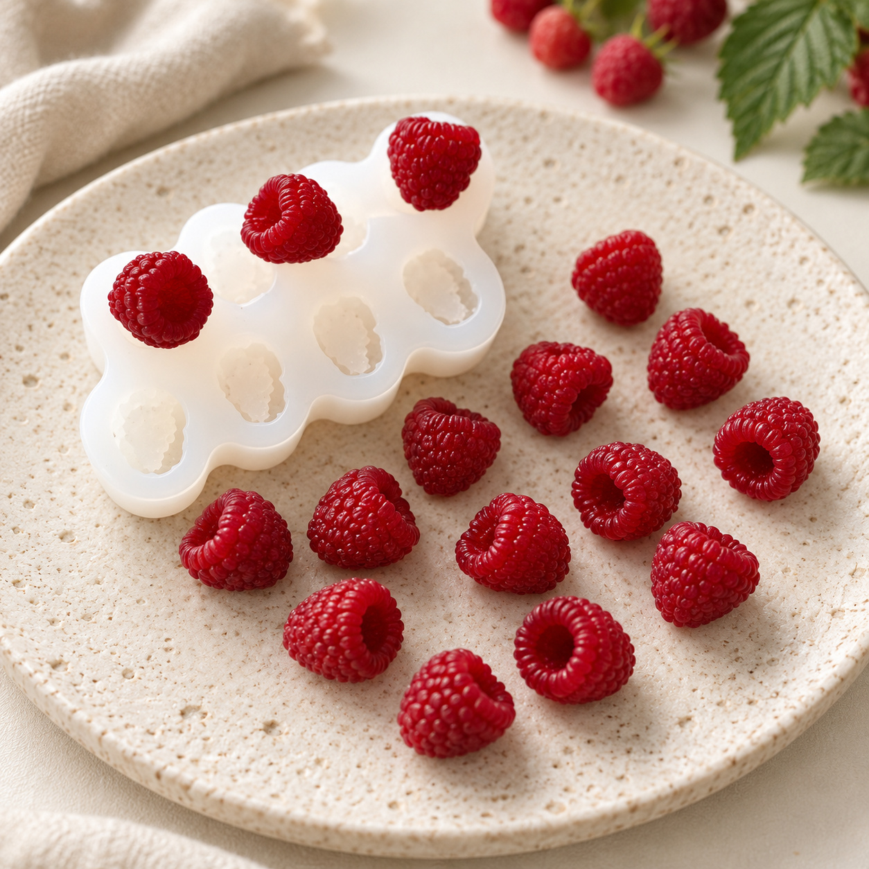 Silikonform für Seifen – Himbeeren