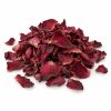 Getrocknete rote Rosenblütenblätter